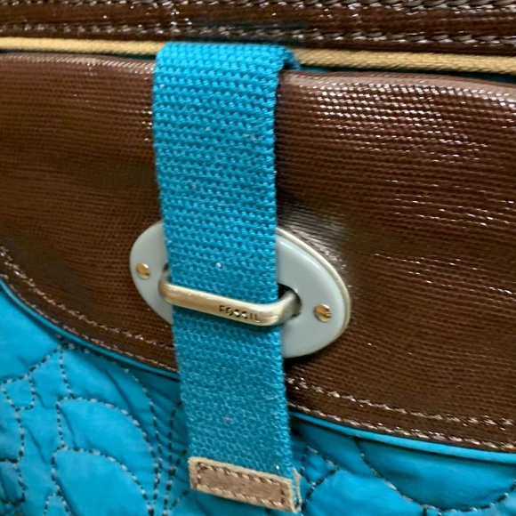 Fossil turquoise Crossbody purse bag - Picture 5 of 13